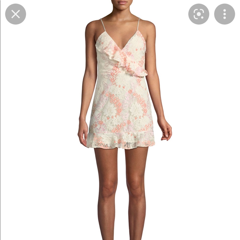 Lovers + Friends, NWT, floral lace frill dress